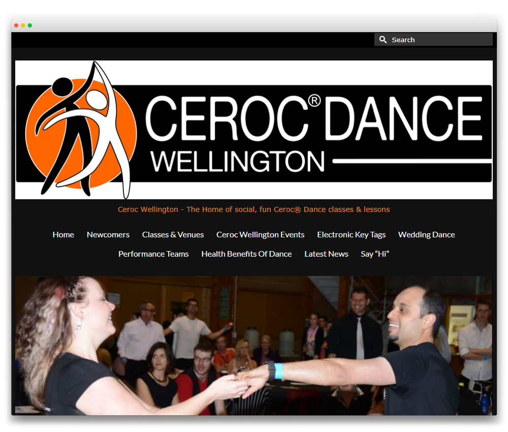 Ceroc Wellington - Responsive WordPress website