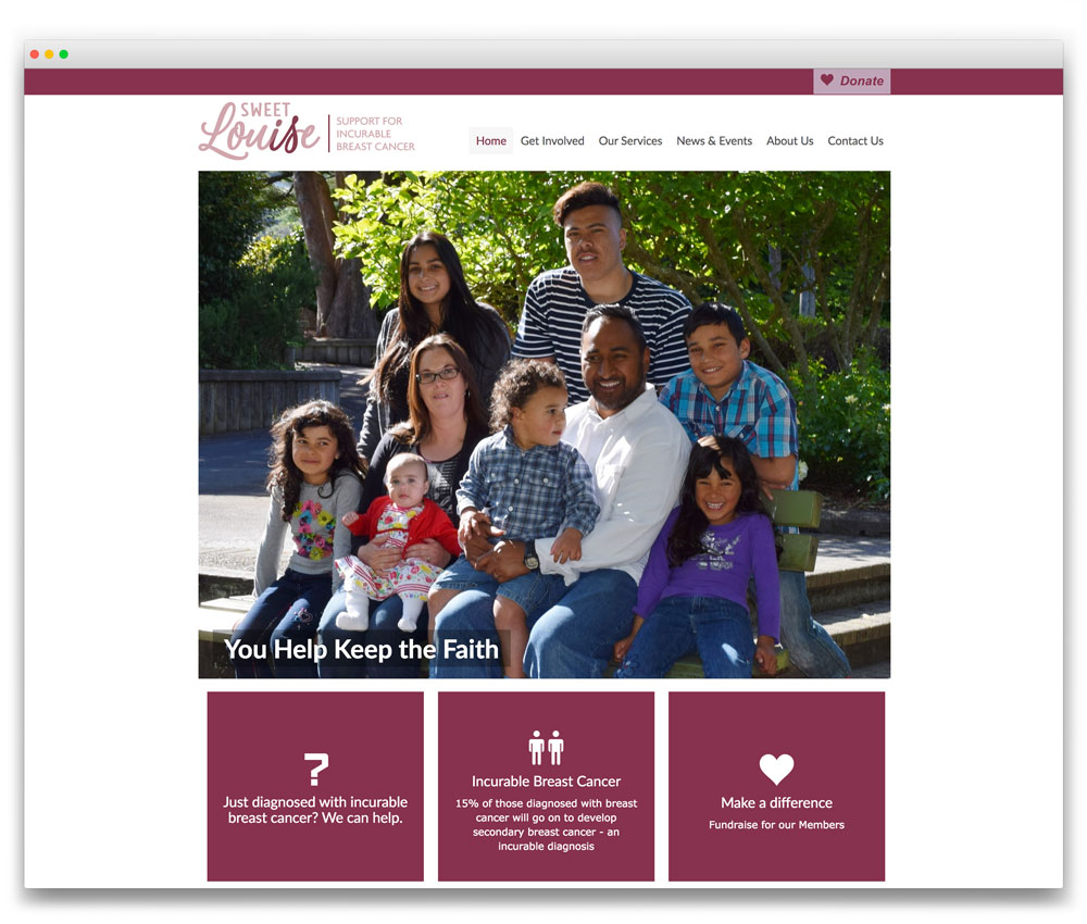 Sweet Louise - Responsive WordPress website